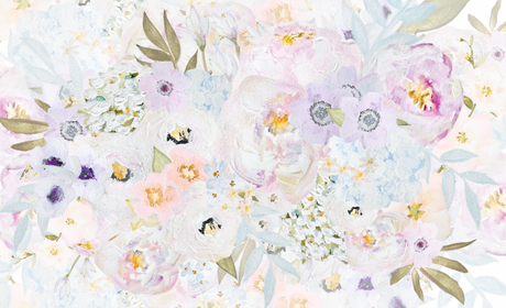 "Sweet Bouquet" Wallpaper by Vivian Ferne