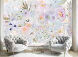 Custom Wallpaper - "Sweet Bouquet" - 8' Tall x 14' Wide - Peel & Stick