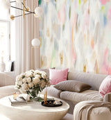 Vivian Ferne Oversized Wall Mural, Wallpaper, Wallpaper Wall Mural, Oversized Wallpaper Wall Mural, Vibrant Wallpaper, Vibrant Wall Mural, Maximalist Wall Mural, Vibrant Wall Art, Nursery Wallpaper, Office Wallpaper, Living Room Wallpaper, Vivian Ferne Birthday Cake Wallpaper Wall Mural, Pastel Wall Mural, Pink Wallpaper, Pink Living Room, Rainbow Wallpaper, Rainbow Wall Art, Pastel Wall Art