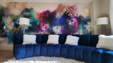 Vivian Ferne Oversized Wall Mural, Wallpaper Orchard, Traditional Wallpaper, Bold Wall Mural, Minimalist Wallpaper, Modern Wallpaper, Vibrant Wall Art, Nursery Wallpaper, Office Wallpaper, Living Room Wallpaper, Bedroom Wallpaper, Bathroom Wallpaper, Gold Accent Wall, Gold Wallpaper, Silver Accent Wall, Vibrant Wallpaper, Vibrant Wall Mural, Maximalist Wall Mural, Rainbow Living Room, Living Room Wallpaper, Living Room Decor