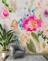 Vivian Ferne Oversized Wall Mural, Wallpaper, Wall Mural, Vibrant Wallpaper, Vibrant Wall Mural, Maximalist Wall Mural, Vibrant Wall Art, Nursery Wallpaper, Office Wallpaper, Living Room Wallpaper, Bedroom Wallpaper, Bathroom Wallpaper, Gold Accent Wall, Gold Wallpaper, Silver Wallpaper, Silver Accent Wall, Tea Party Set, Kids Tea Set, Floral Wallpaper, Floral Accent Wall, Floral Living Room, Floral Wallpaper, Floral Accent Wall