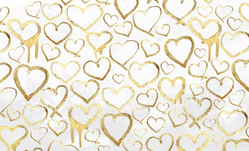 "Golden Heart" Wallpaper Wall Mural by Vivian Ferne