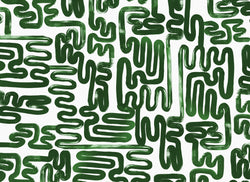 Panels #18 - 21 from order #6375 of Emerald Green Brushstroke  Prepasted wallpaper