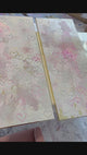 Set of Two Original  Paintings! Blush Heart Flutter Canvas 16" Tall x 40" wide each covered in high gloss resin