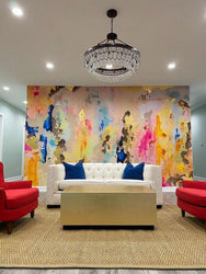 large removable wall mural pastel