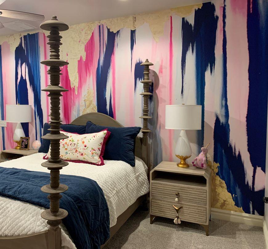 "Plumeria" Oversized Wall Mural