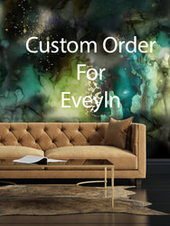 Custom  "Dark and Stormy" Wall Mural 9' tall x 16' wide prepasted