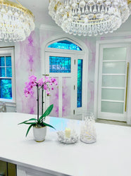 "Gilded Lilac" Oversized Wall Mural