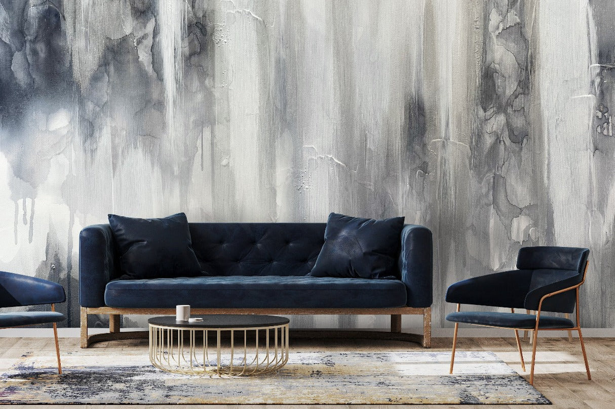 Custom "Mercury" Oversized Wall Mural 129” tall x 270 1/2” wide Peel & Stick