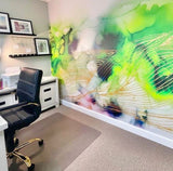 "Jade Riptide" Oversized Wall Mural