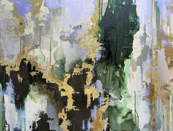 The original abstract acrylic and alcohol ink painting from famous abstract artist/wallpaper designer Fran Maass. This design inspired our wallpaper mural product, "Huntress". The product has been featured in airbnbs, hotels, living rooms, bedrooms and other luxury interior design installations. This product is digitally recreated to scale up to a large scale wallpaper product. 