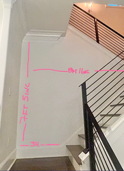 Design Proof for Staircase using "Bubble" mural