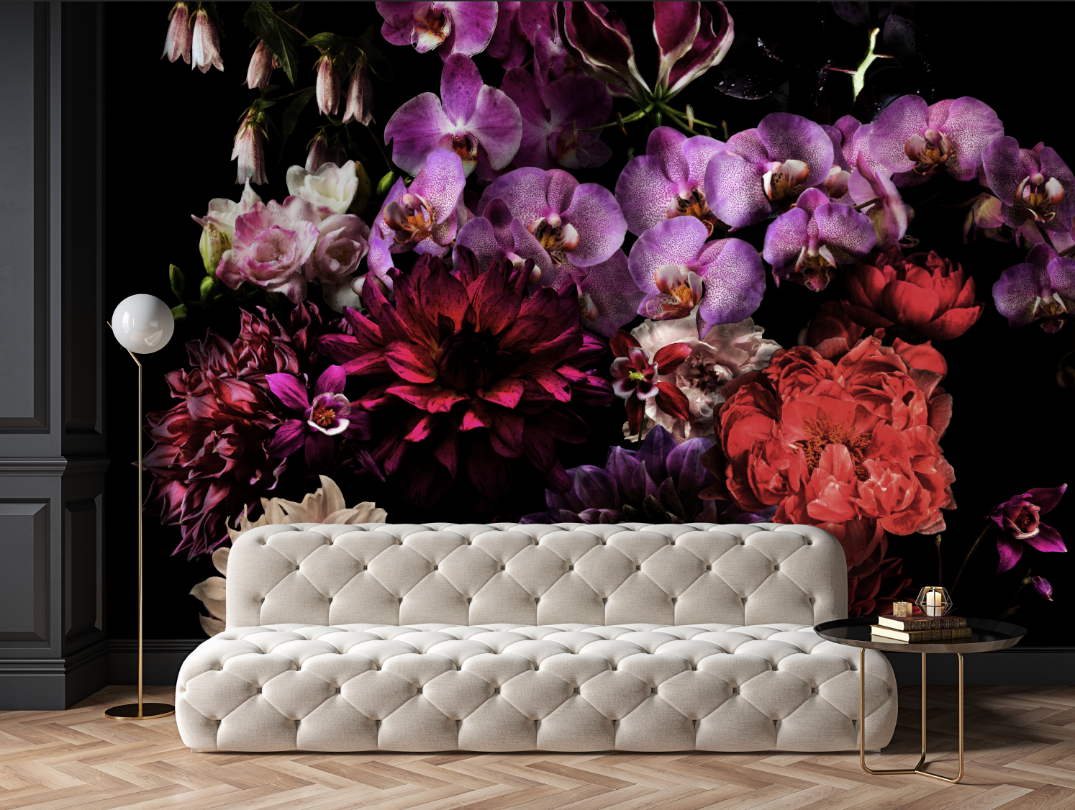 Large Flower Wall Murals Impressionist Floral Wall Mural – York