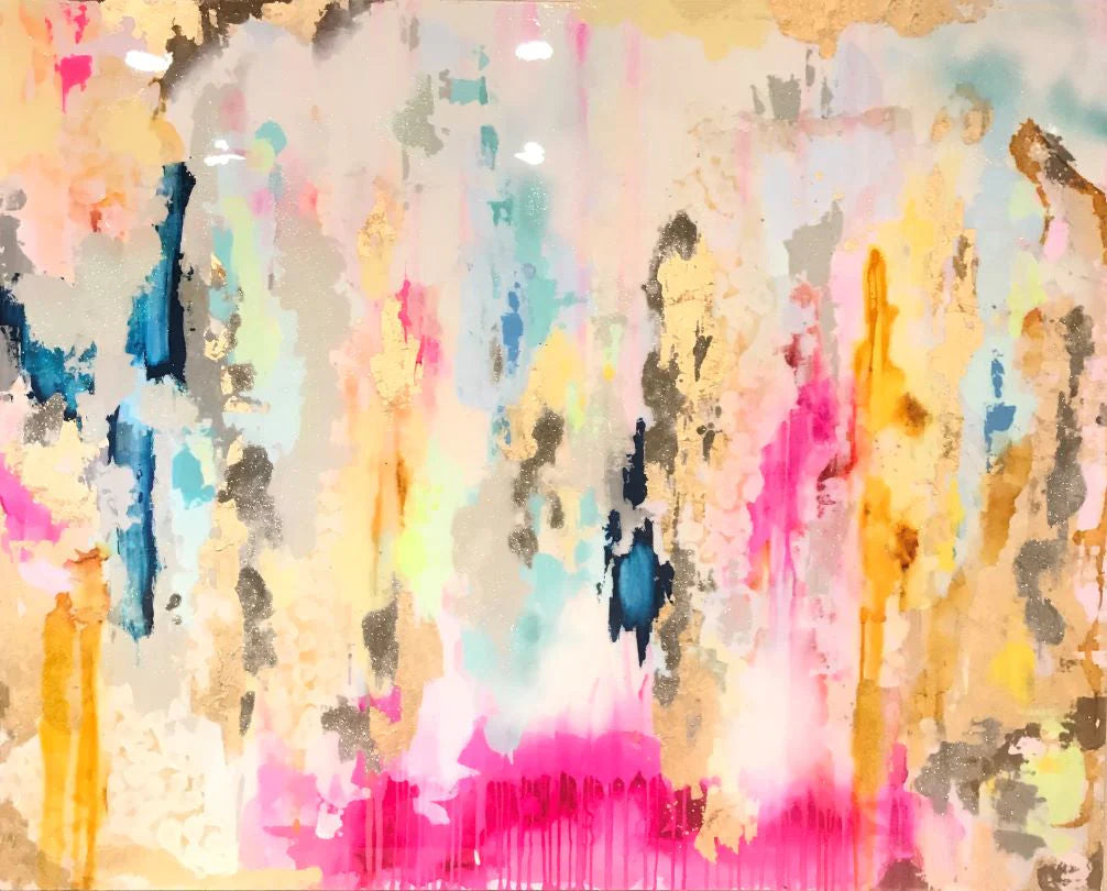 3 Framed Abstract Prints | Gold Framed Abstract Decor