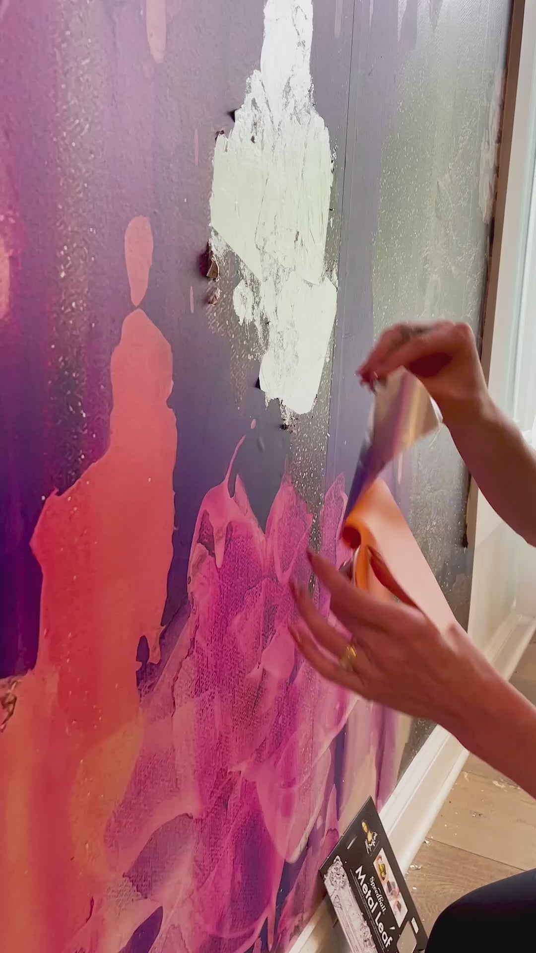 This video shows the installation process of our peel and stick wallpaper as well as how the large abstract murals are made from original paintings. 