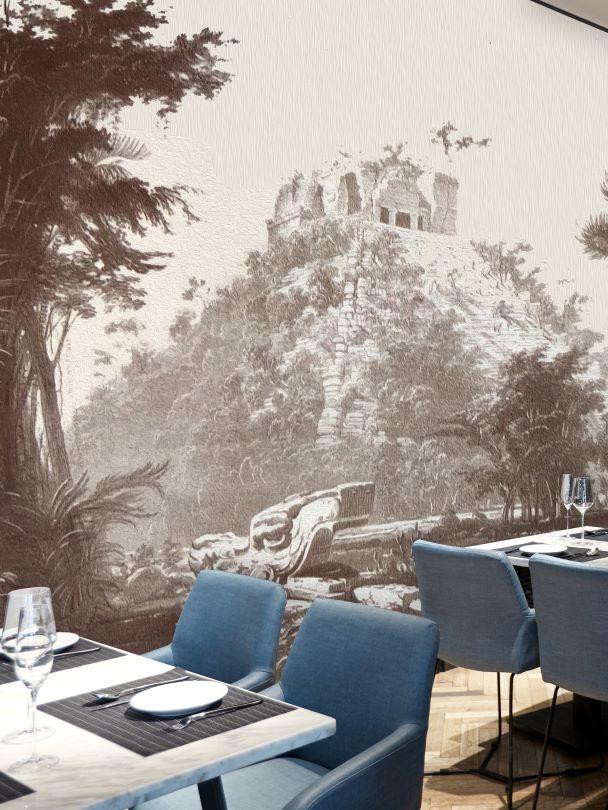 Restaurant hotel wall mural