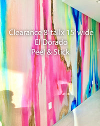 CLEARANCE "El Dorado" Oversized Wall Mural 8' tall x 15' wide PEEL & STICK