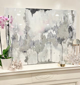 Original Painting! "Tinsel" Canvas 40" Tall x 40" wide with Gold Floater Frame