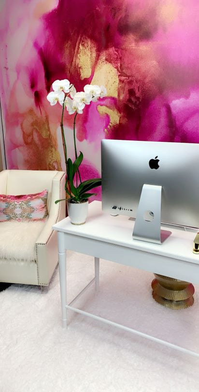 Pink Abstract Wall Decal