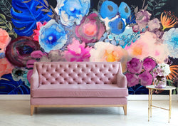 lilac sofa, interior design wallpaper, designer wallpaper, hotel wallpaper, hotel interior design