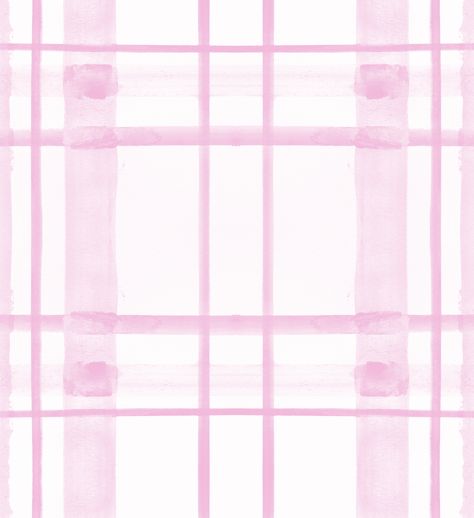 Original pink watercolor plaid design for interior wallpaper.