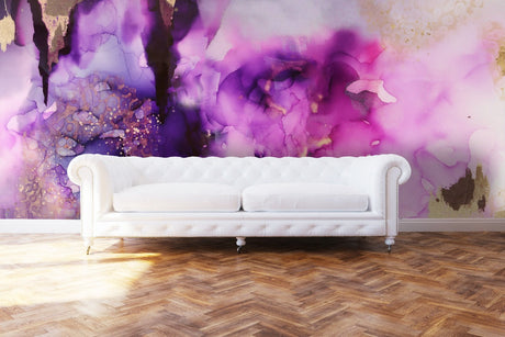 Purple abstract designer wallpaper