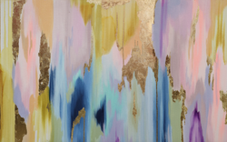 Rainbow Eucalyptus design removable wallpaper