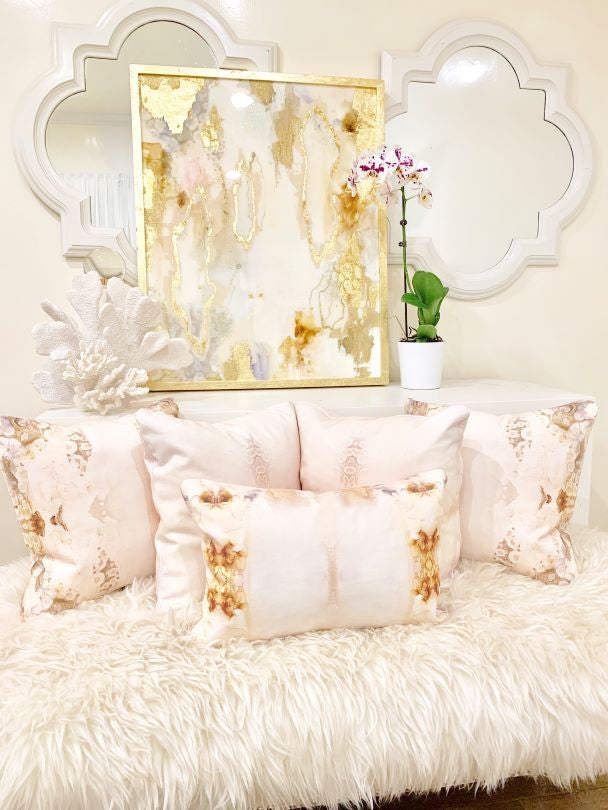 Vivian Ferne Sand collection with matching canvas art